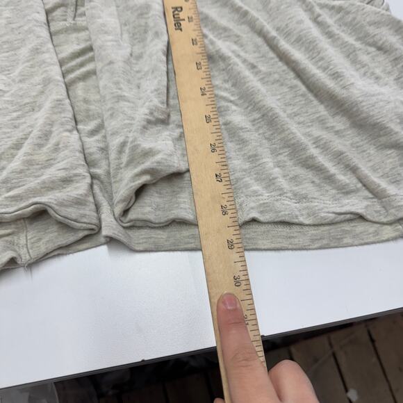 Nicole Miller Cardigan Womens Medium Grey Open Front Knit Sweater Pockets - Picture 6 of 8